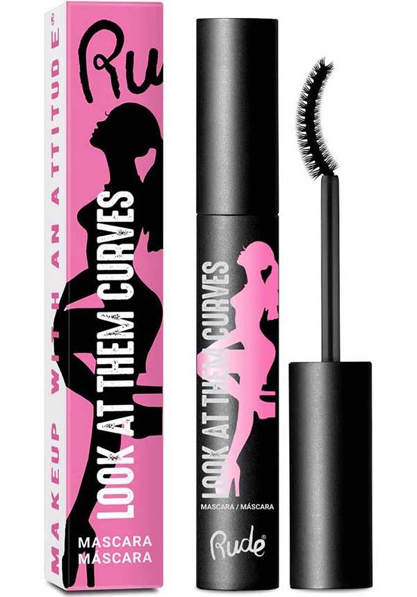 Look At Them Curves | LIFTING MASCARA - Beserk - all, all ladies, black, clickfrenzy15-2023, cosmetics, discountapp, eye lashes, eyelashes, eyes, fp, labelvegan, ladies, lashes, make up, makeup, mascara, nov21, R111121, RCS15663, rude cosmetics, vegan