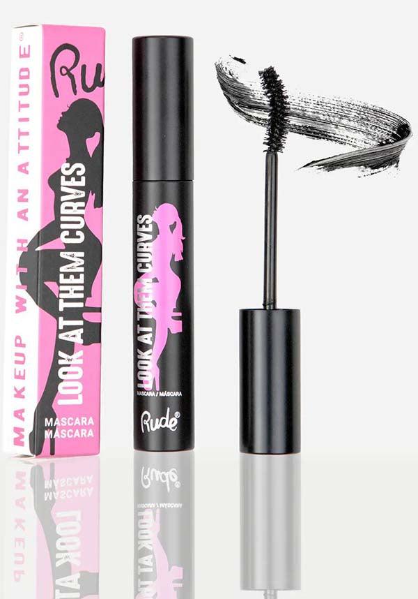 Look At Them Curves | LIFTING MASCARA - Beserk - all, all ladies, black, clickfrenzy15-2023, cosmetics, discountapp, eye lashes, eyelashes, eyes, fp, labelvegan, ladies, lashes, make up, makeup, mascara, nov21, R111121, RCS15663, rude cosmetics, vegan