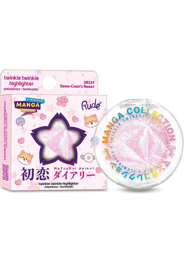 Sawa-Chan's Heart | TWINKLE TWINKLE HIGHLIGHTER - Beserk - all, base, body, clickfrenzy15-2023, cosmetics, discountapp, face, fp, glitter, high lighter, highlight, highlighter, jul22, labelvegan, light pink, make up, makeup, pastel pink, pink, R310722, RCS16410, shimmer, vegan