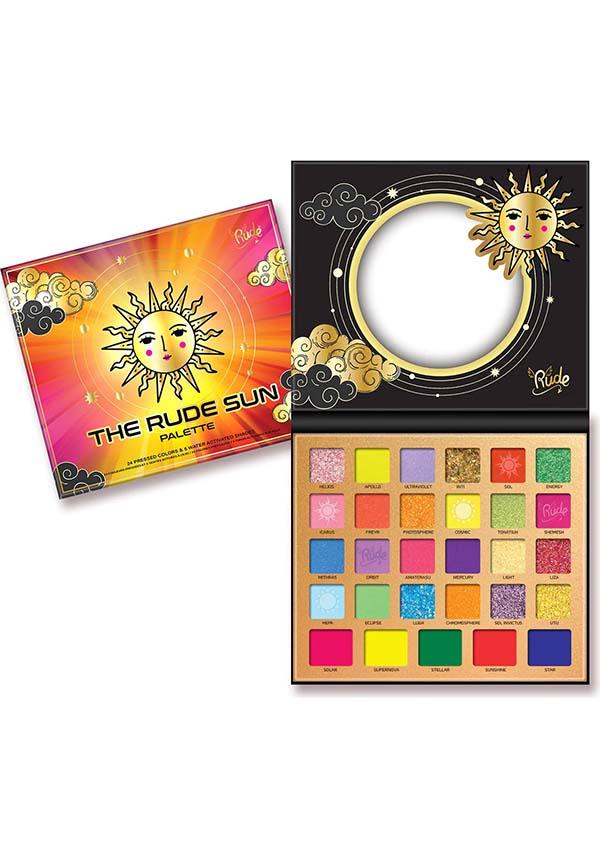 The Rude Sun | PALETTE - Beserk - all, apr22, blue, clickfrenzy15-2023, cosmetic glitter, cosmetics, discountapp, eyes, eyeshadow, eyeshadow pressed, fp, glitter, gold, green, make up, makeup, orange, palette, pink, purple, R240422, RCS16153, red, shimmer, yellow