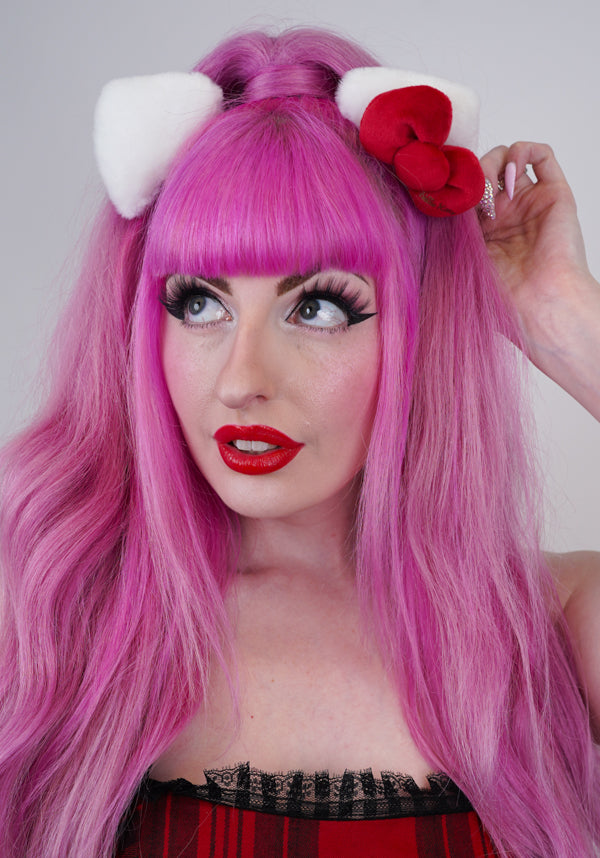 Hello Kitty Ears Cosplay | HAIR CLIPS*