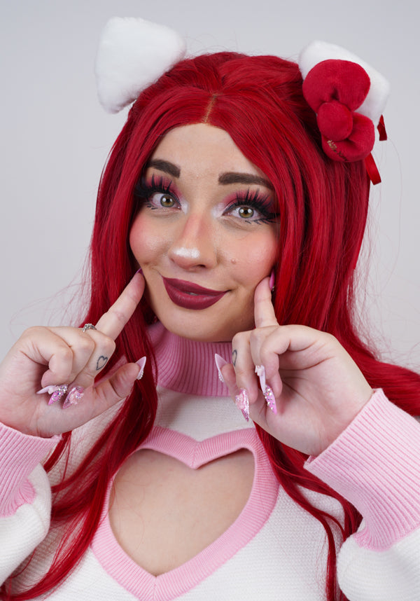 Hello Kitty Ears Cosplay | HAIR CLIPS*