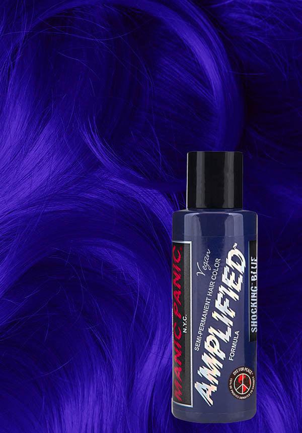 Shocking Blue | AMPLIFIED COLOUR - Beserk - all, blue, clickfrenzy15-2023, cosmetics, cpgstinc, discountapp, dye, ebaymp, fp, hair, hair blue, hair colour, hair dye, labelvegan, manic panic, manic panic hair, vegan