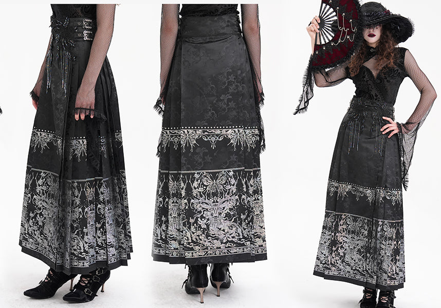 Floral Onyx | MAXI SKIRT*