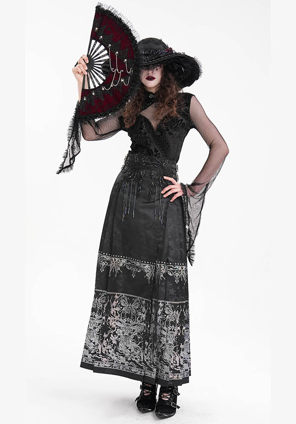 Floral Onyx | MAXI SKIRT*