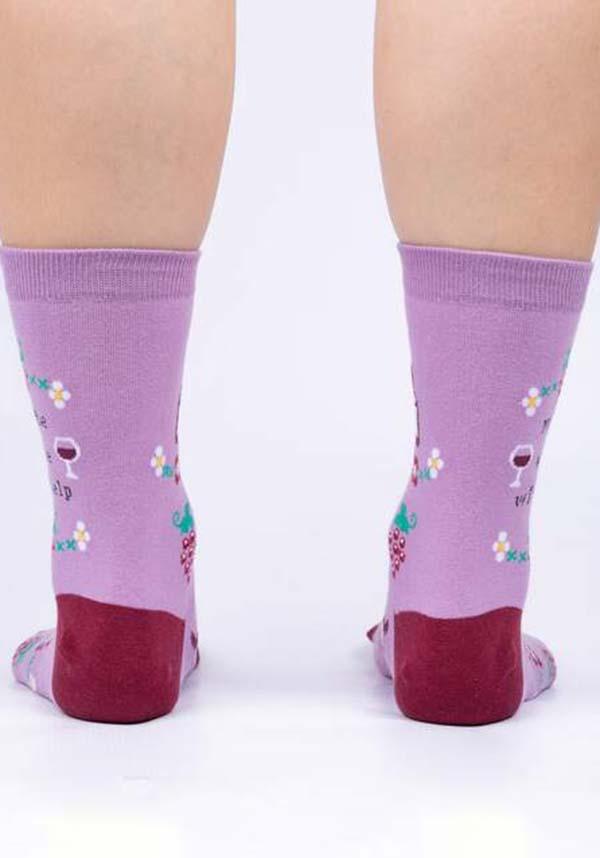 Maybe Wine Will Help | CREW SOCKS - Beserk - accessories, all, all ladies, cpgstinc, crew socks, discountapp, fp, gift socks, gifts socks, go4sports, googleshopping, gothic accessories, grape, halloween accessories, hosiery and socks, labelnew, ladies, ladies accessories, ladies socks, may23, men, mens, mens accessories, mens gift, mens gifts, mens socks, mens underwear and socks, mid high socks, purple, R280523, SO00076238, sock, sock it to me, socks, women, womens
