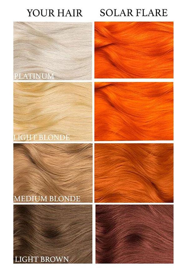 Solar Flare | HAIR DYE - Beserk - all, clickfrenzy15-2023, cosmetics, discountapp, dye, fp, hair, hair colour, hair dye, hair dyes, hair orange, labelvegan, luna tides, lunar tides, mermaid, orange, pastel, peach, vegan