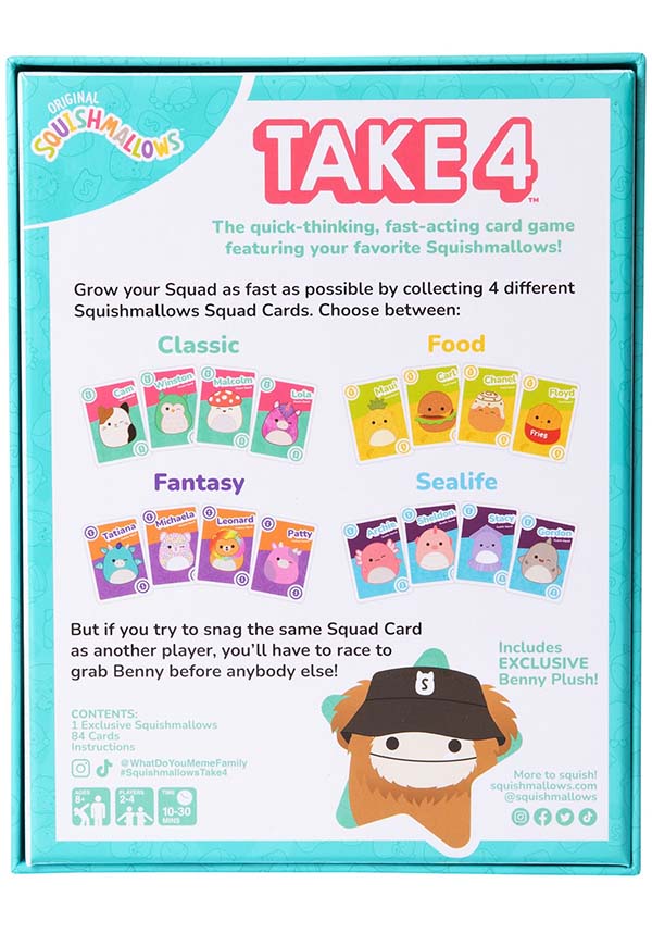 Squishmallows Take 4 | CARD GAME*