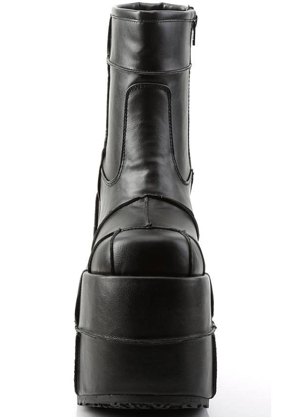 Vegan Leather Demonia Stack White Demonia White Boots Discount