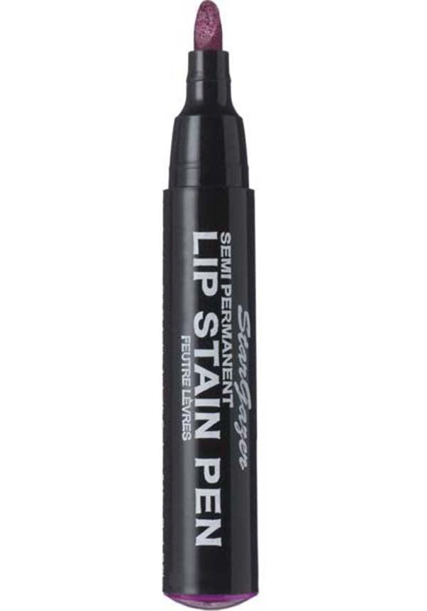 Burgundy | SEMI-PERMANENT LIP STAIN PEN - Beserk - all, burgundy, christmas cosmetics, clickfrenzy15-2023, cosmetics, discountapp, fp, gothic, jan20, labelvegan, lips, lipstick, make up, makeup, red, stargazer cosmetics, vegan