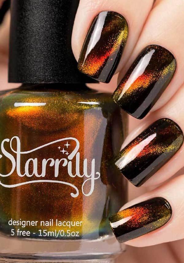 Magma | NAIL POLISH - Beserk - all, black, clickfrenzy15-2023, cosmetics, discountapp, fp, labelvegan, mar19, nail, nail art, nail polish, nail varnish, nails, orange, polish, polishes, red, shimmer, starrily, varnish, vegan, yellow