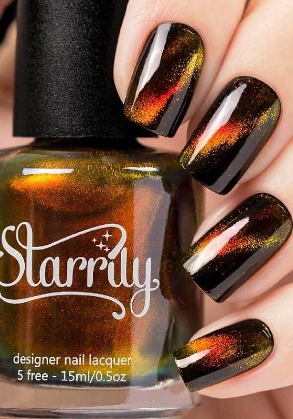 Magma | NAIL POLISH - Beserk - all, black, clickfrenzy15-2023, cosmetics, discountapp, fp, labelvegan, mar19, nail, nail art, nail polish, nail varnish, nails, orange, polish, polishes, red, shimmer, starrily, varnish, vegan, yellow