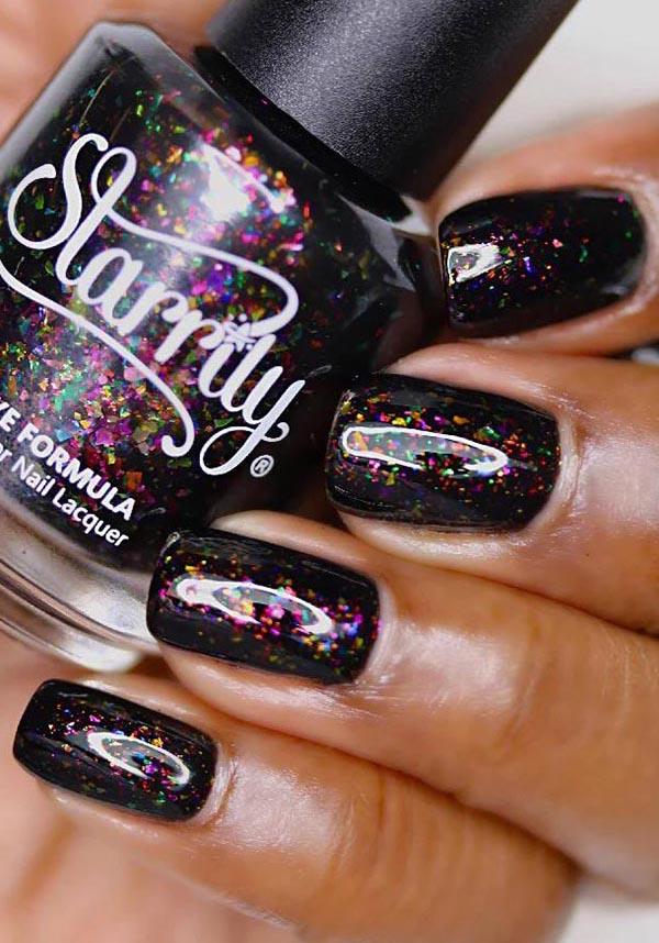 Planet X | NAIL POLISH - Beserk - all, black, clickfrenzy15-2023, cosmetic glitter, cosmetics, cruelty free, cruetly free, discountapp, fp, glitter, glitter cosmetics, googleshopping, goth, gothic, gothic cosmetics, halloween cosmetics, iridescent, jan23, labelvegan, multicolour, nail, nail art, nail artist, nail polish, nail polishes, nail varnish, nails, polish, polishes, R120123, STA120, starrily, varnish, vegan