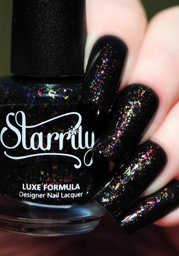 Planet X | NAIL POLISH - Beserk - all, black, clickfrenzy15-2023, cosmetic glitter, cosmetics, cruelty free, cruetly free, discountapp, fp, glitter, glitter cosmetics, googleshopping, goth, gothic, gothic cosmetics, halloween cosmetics, iridescent, jan23, labelvegan, multicolour, nail, nail art, nail artist, nail polish, nail polishes, nail varnish, nails, polish, polishes, R120123, STA120, starrily, varnish, vegan