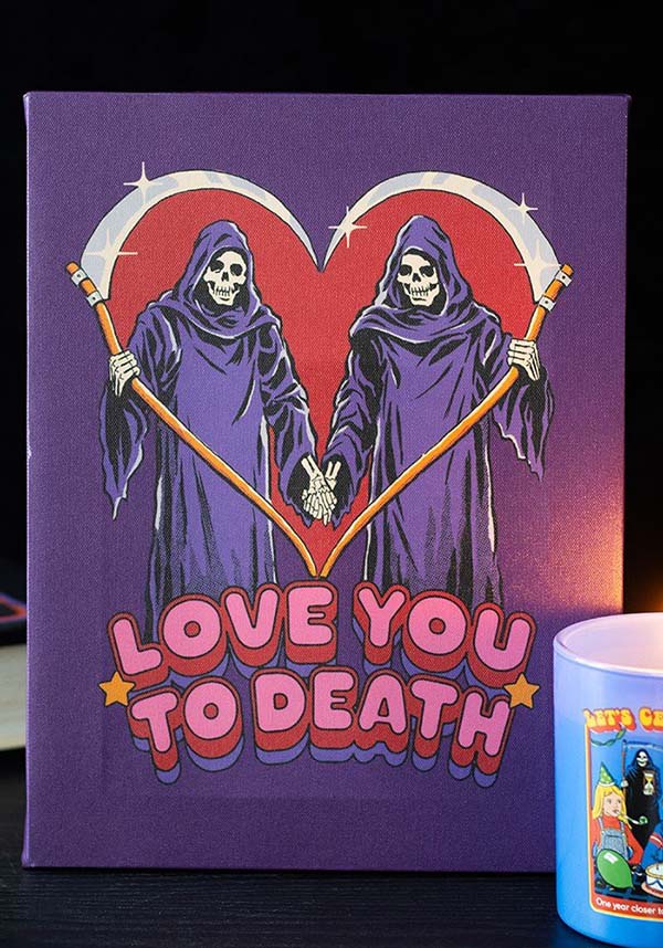 Love You To Death | CANVAS PLAQUE