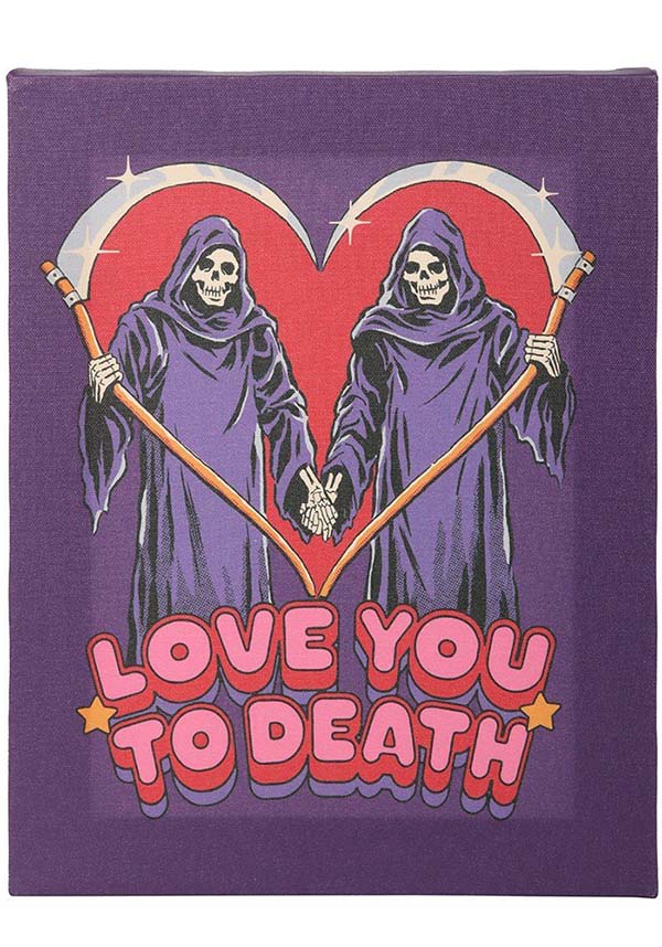 Love You To Death | CANVAS PLAQUE