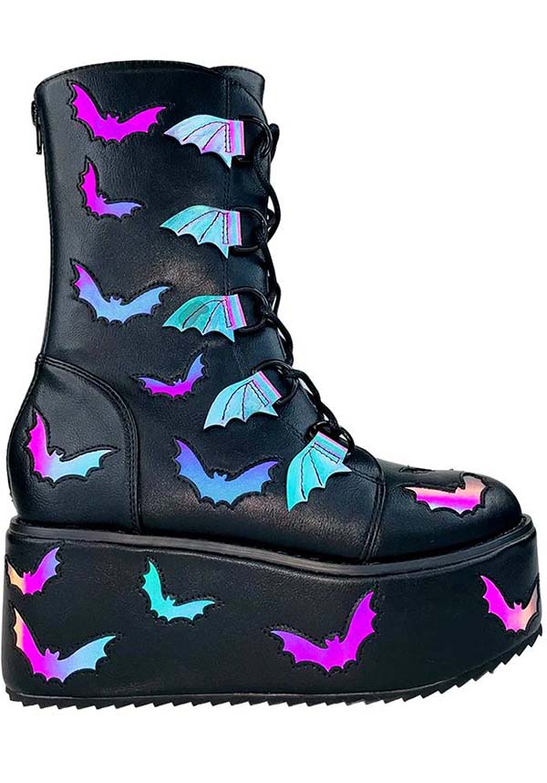 Strangecvlt Stomp Bat Reflective Platform Boots Buy Online Australia