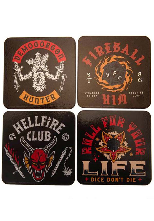 Stranger Things: Hellfire Club | COASTER SET*