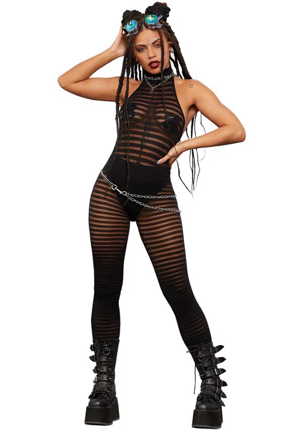 Sleeveless Striped | BODYSTOCKING
