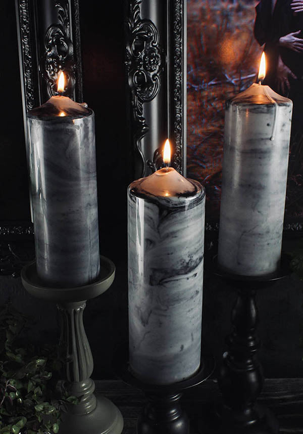 Gravestone Grey Pillar | CANDLE**