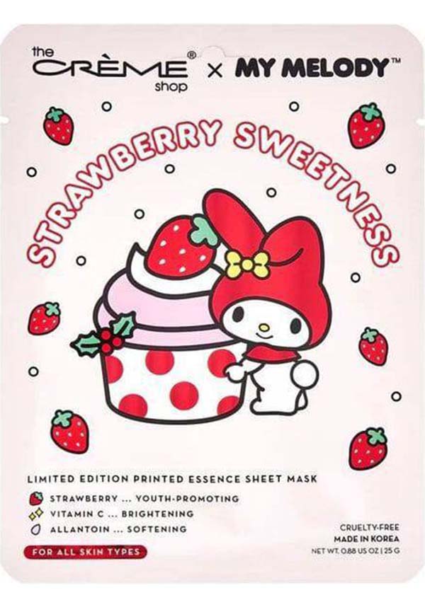 THE CREME SHOP My Melody Strawberry Sweetness | SHEET MASK [3 PCE - Front
