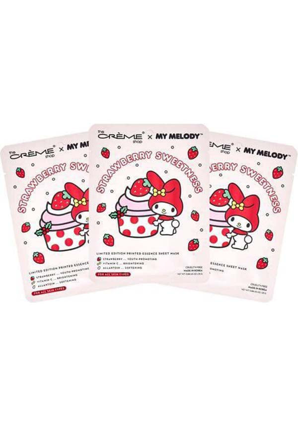THE CREME SHOP My Melody Strawberry Sweetness | SHEET MASK [3 PCE - Detail 2