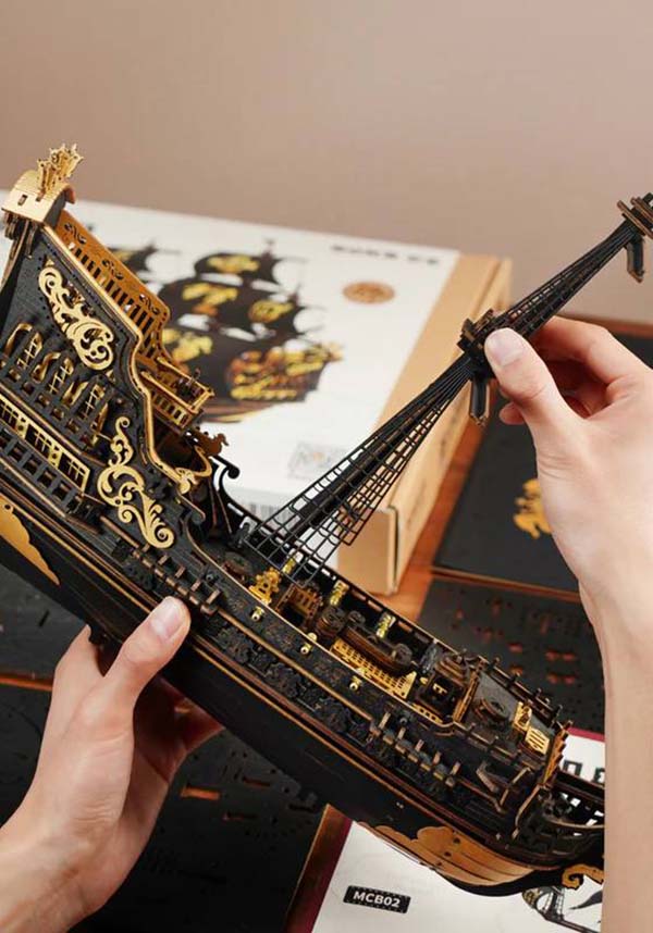 The Seahorse Baroque Ship | 3D WOODEN PUZZLE
