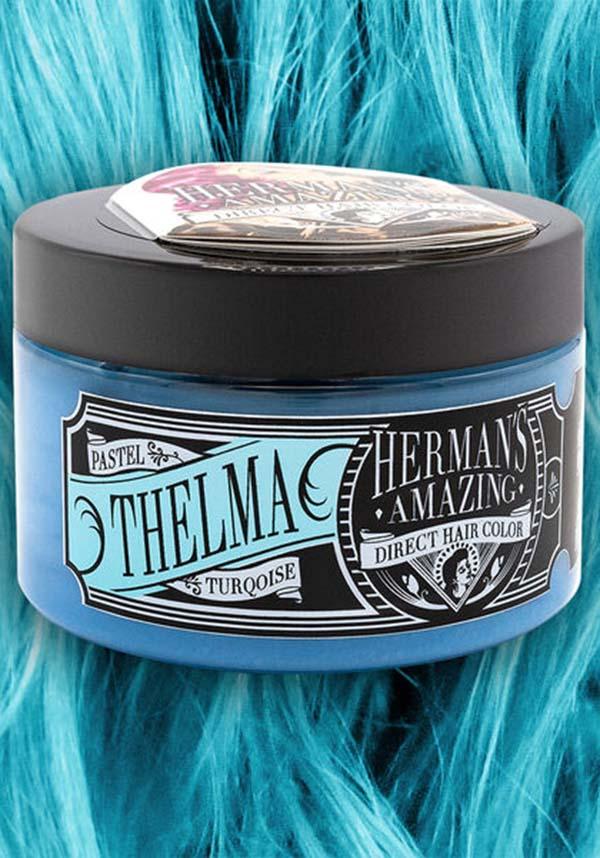 Thelma Turquoise | HAIR COLOUR - Beserk - 420sale, all, blue, clickfrenzy15-2023, cosmetics, discountapp, dye, fp, green, hair, hair blue, hair colour, hair dye, hair dyes, hair green, hair products, hair turquoise, hermans colour, hermans hair colour, labelvegan, turquoise, vegan