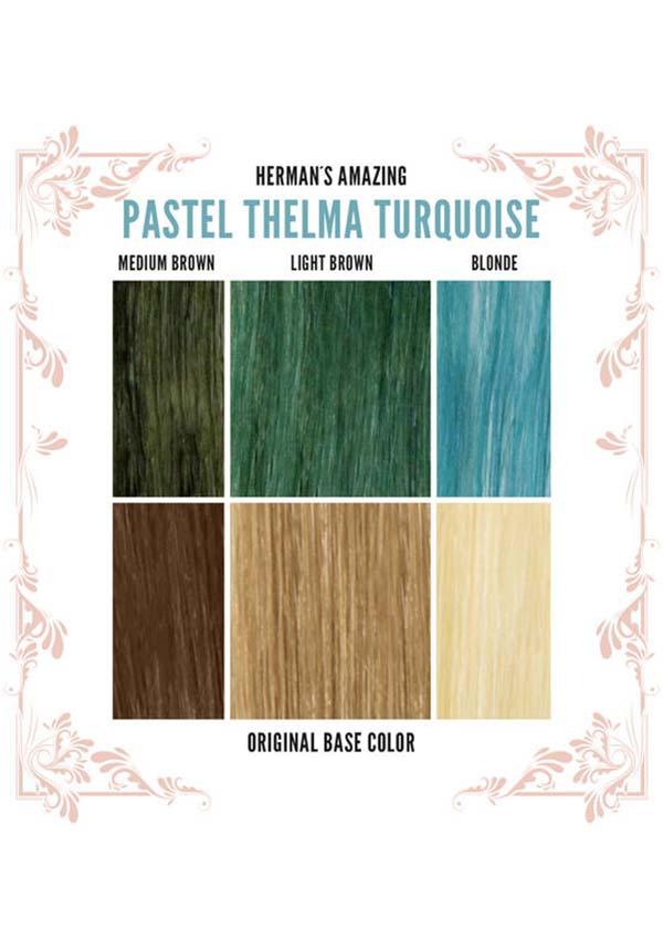 Thelma Turquoise | HAIR COLOUR - Beserk - 420sale, all, blue, clickfrenzy15-2023, cosmetics, discountapp, dye, fp, green, hair, hair blue, hair colour, hair dye, hair dyes, hair green, hair products, hair turquoise, hermans colour, hermans hair colour, labelvegan, turquoise, vegan