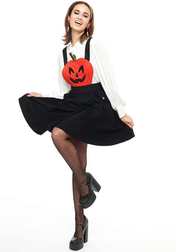 Jack-O-Lantern | PINAFORE DRESS**