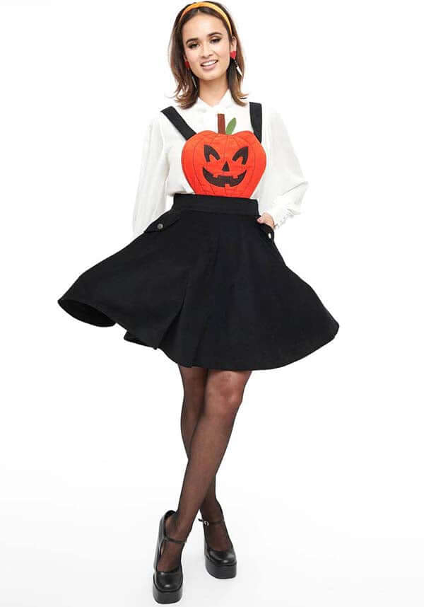 Jack-O-Lantern | PINAFORE DRESS**