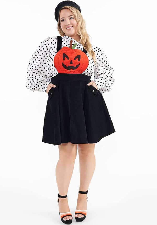 Jack-O-Lantern | PINAFORE DRESS**