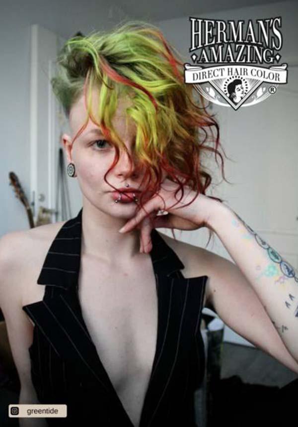 UV Olivia Green | HAIR COLOUR - Beserk - 420sale, all, bright green, clickfrenzy15-2023, cosmetics, discountapp, dye, fp, green, hair, hair colour, hair dye, hair dyes, hair green, hermans colour, hermans hair colour, labeluvreactive, labelvegan, lime green, neon, neon green, rainbow, uv, uvreactive, uvreactive1, vegan