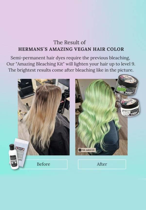 UV Olivia Green | HAIR COLOUR - Beserk - 420sale, all, bright green, clickfrenzy15-2023, cosmetics, discountapp, dye, fp, green, hair, hair colour, hair dye, hair dyes, hair green, hermans colour, hermans hair colour, labeluvreactive, labelvegan, lime green, neon, neon green, rainbow, uv, uvreactive, uvreactive1, vegan