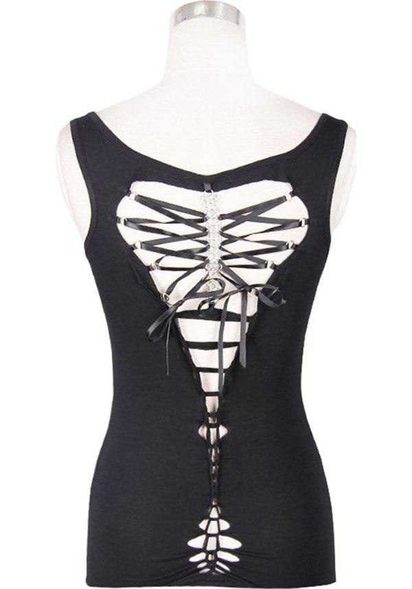 Veil Of Shadows | TOP - Beserk - all, all clothing, all ladies, all ladies clothing, black, clickfrenzy15-2023, clothing, devil fashion, discountapp, edgy, fp, girls top, goth, goth tank top, gothic, halloween, ladies, ladies clothing, ladies tank top, ladies top, post apocalyptic, punk, tank top, tees and tops, top, tops, tshirts and tops, womens tank top, womens top