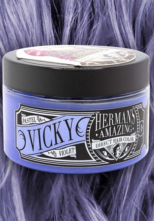 Vicky Violet | HAIR COLOUR - Beserk - all, clickfrenzy15-2023, cosmetics, discountapp, dye, fp, hair, hair colour, hair dye, hair dyes, hair products, hair purple, hermans colour, hermans hair colour, labelvegan, light purple, pastel, pastel goth, purple, vegan, violet