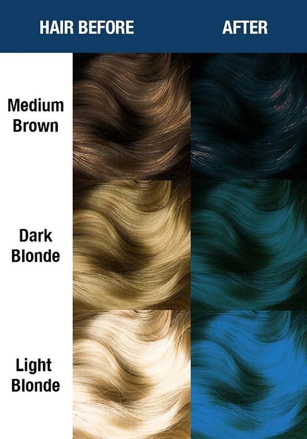 Voodoo Blue | CLASSIC COLOUR - Beserk - all, blue, clickfrenzy15-2023, cosmetics, cpgstinc, discountapp, dye, ebaymp, fp, hair blue, hair colour, hair dye, hair products, hair turquoise, labelvegan, manic panic, manic panic hair, turquoise, vegan