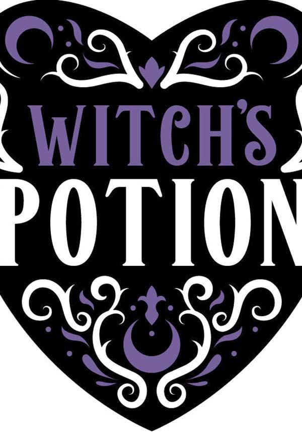 Witch's Potion | VINYL STICKER - Beserk - all, beserk, black, BSKSTICKERS0223, clickfrenzy15-2023, cpgstinc, crescent moon, discountapp, feb23, fp, goth, gothic, heart shape, home, homeware, homewares, labelexclusive, moon, moon phase, office and stationery, purple, R100223, stationary, stationery, sticker, stickers, witchy