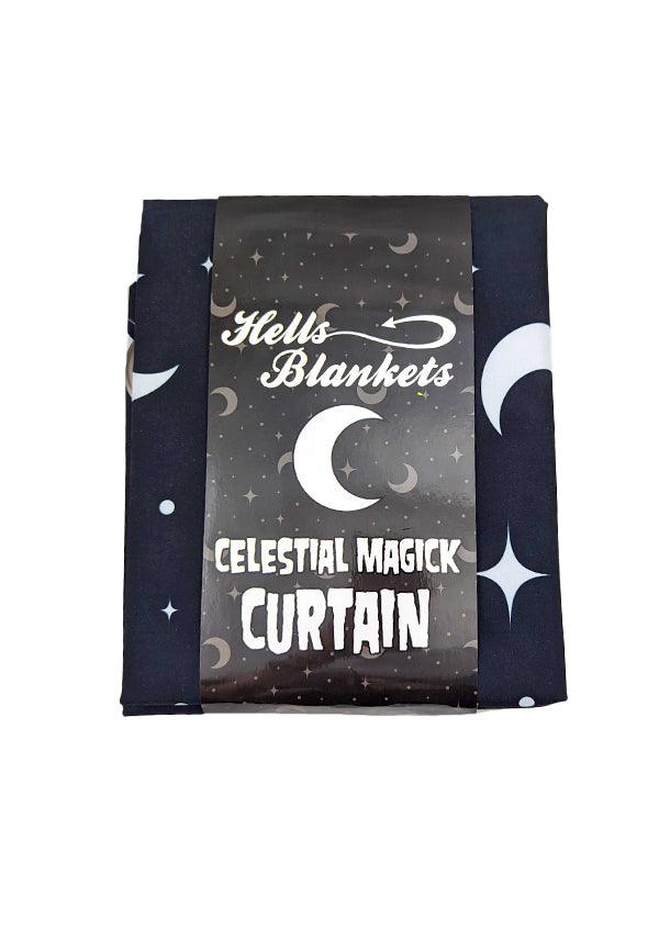 Celestial Magick | CURTAIN - Beserk - all, apr23, christmas gift, christmas gifts, clickfrenzy15-2023, crescent moon, curtain, discountapp, exclusive, fp, gift, gift idea, gift ideas, gifts, goth homeware, goth homewares, gothic gifts, gothic homeware, gothic homewares, HBHW220100, hells blankets, home, homeware, homewares, house, housewarming, labelexclusive, mens gifts, moon, moon phase, mothers day, mothersday, R020423, star, stars