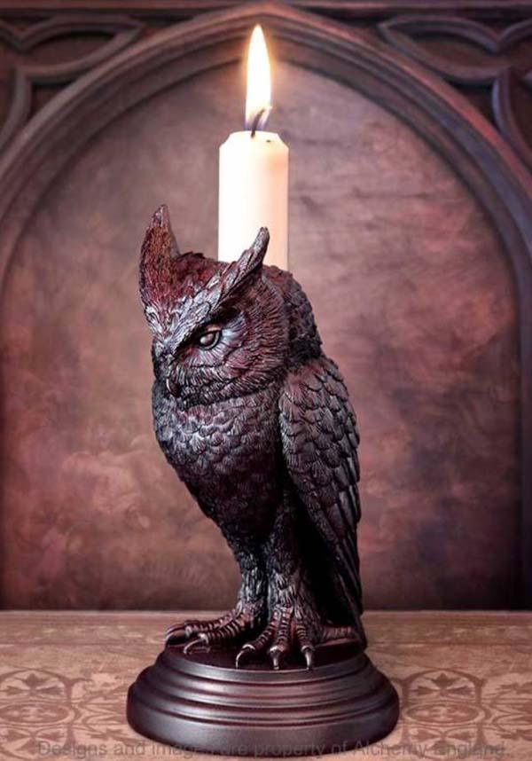 Owl | CANDLESTICK - Beserk - AGKOBDGZLZN, alchemy gothic, all, bird, birds, birds of prey, black, candle, candle holder, candles, christmas gift, christmas gifts, clickfrenzy15-2023, discountapp, fp, gift, gift idea, gift ideas, gifts, googleshopping, goth, goth homeware, goth homewares, gothic, gothic gifts, gothic homeware, gothic homewares, halloween homeware, halloween homewares, home, homeware, homewares, mar23, owl, R050323