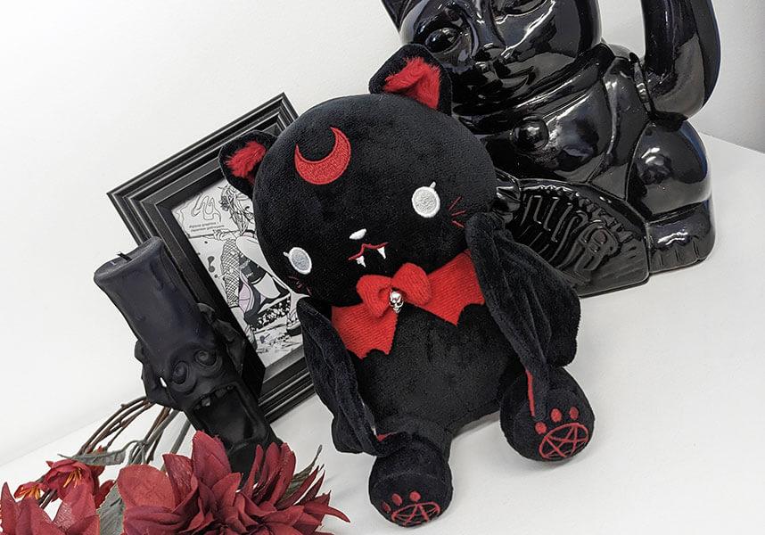 Bloodmoon | PLUSH - Beserk - all, apr23, bat, bats, beserk, black, black cat, BLOODMOON, cat, cats, christmas gift, christmas gifts, discountapp, fp, gift, gift idea, gift ideas, gifts, goth, gothic, gothic gifts, homewares, kids plush, labelexclusive, mens valentines gifts, mothers day, mothersday, mothersdaycosy, plush, plush toy, plush toys, plushies, plushy, R250423, red, red and black, soft plush, valentines, valentines day, valentines gifts, wholesale
