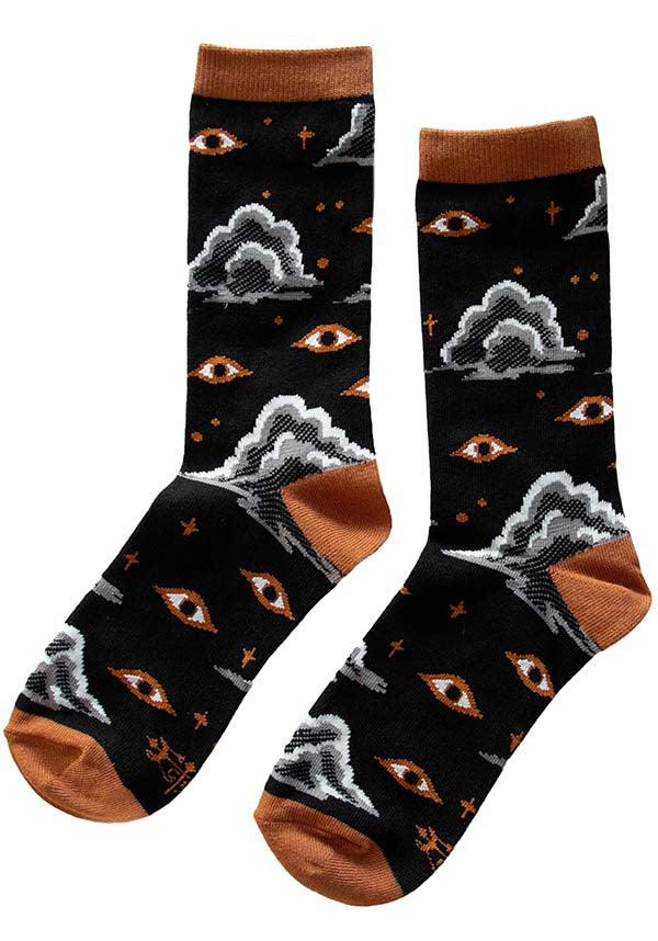 Starry Eyes | CREW SOCKS - Beserk - all, all clothing, all ladies clothing, apr23, black, christmas gift, christmas gifts, clickfrenzy15-2023, clothing, cloud, clouds, crew socks, discountapp, EC7595, eyes, fp, gift, gift idea, gift ideas, gift socks, gifts, gifts socks, googleshopping, goth, gothic, gothic gifts, hosiery and socks, ladies clothing, ladies socks, mens clothing, mens gift, mens gifts, mens socks, mothers day, mothersday, R040423, sock, socks, star, stars, unisex, white, winter clothing