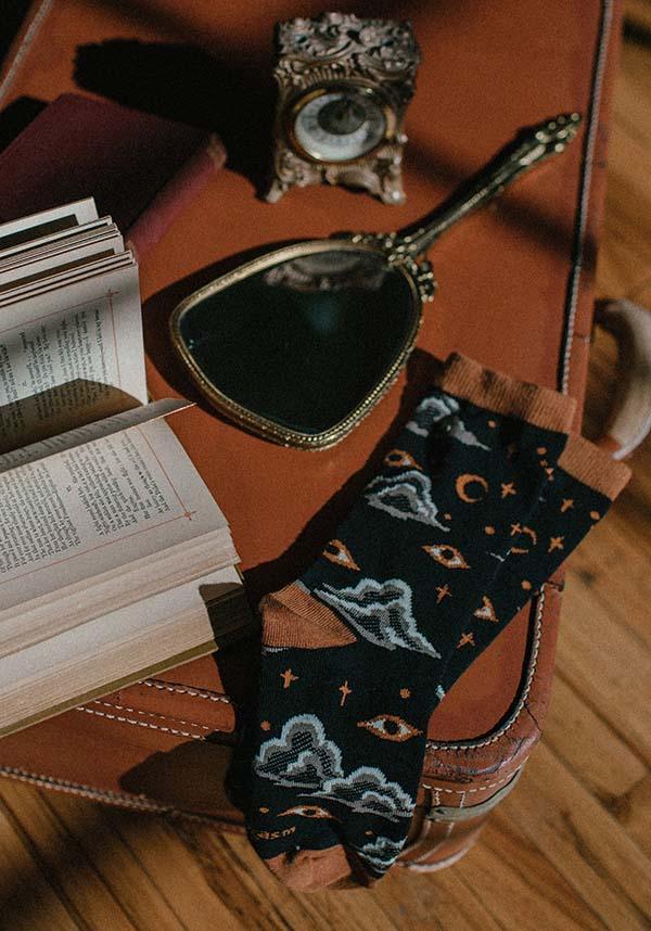 Starry Eyes | CREW SOCKS - Beserk - all, all clothing, all ladies clothing, apr23, black, christmas gift, christmas gifts, clickfrenzy15-2023, clothing, cloud, clouds, crew socks, discountapp, EC7595, eyes, fp, gift, gift idea, gift ideas, gift socks, gifts, gifts socks, googleshopping, goth, gothic, gothic gifts, hosiery and socks, ladies clothing, ladies socks, mens clothing, mens gift, mens gifts, mens socks, mothers day, mothersday, R040423, sock, socks, star, stars, unisex, white, winter clothing