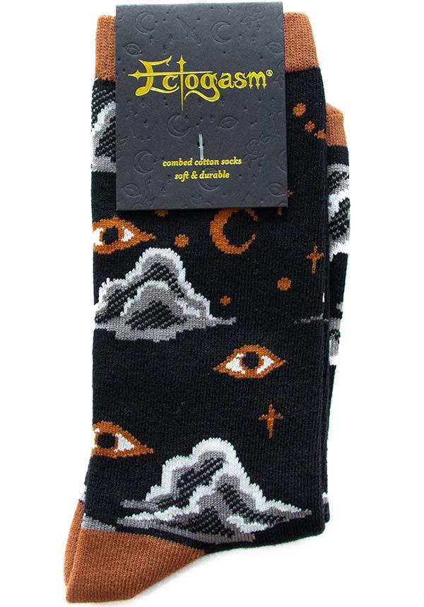 Starry Eyes | CREW SOCKS - Beserk - all, all clothing, all ladies clothing, apr23, black, christmas gift, christmas gifts, clickfrenzy15-2023, clothing, cloud, clouds, crew socks, discountapp, EC7595, eyes, fp, gift, gift idea, gift ideas, gift socks, gifts, gifts socks, googleshopping, goth, gothic, gothic gifts, hosiery and socks, ladies clothing, ladies socks, mens clothing, mens gift, mens gifts, mens socks, mothers day, mothersday, R040423, sock, socks, star, stars, unisex, white, winter clothing