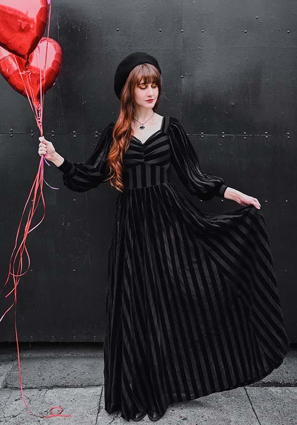 Victoria Striped | MESH GOWN*