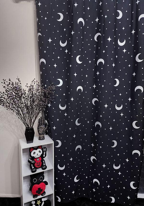 Celestial Magick | CURTAIN - Beserk - all, apr23, christmas gift, christmas gifts, clickfrenzy15-2023, crescent moon, curtain, discountapp, exclusive, fp, gift, gift idea, gift ideas, gifts, goth homeware, goth homewares, gothic gifts, gothic homeware, gothic homewares, HBHW220100, hells blankets, home, homeware, homewares, house, housewarming, labelexclusive, mens gifts, moon, moon phase, mothers day, mothersday, R020423, star, stars