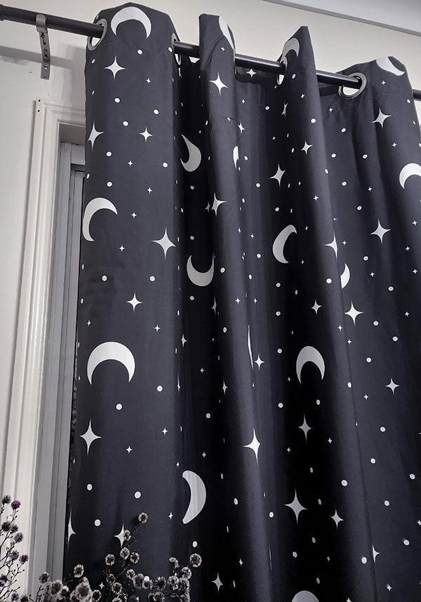 Celestial Magick | CURTAIN - Beserk - all, apr23, christmas gift, christmas gifts, clickfrenzy15-2023, crescent moon, curtain, discountapp, exclusive, fp, gift, gift idea, gift ideas, gifts, goth homeware, goth homewares, gothic gifts, gothic homeware, gothic homewares, HBHW220100, hells blankets, home, homeware, homewares, house, housewarming, labelexclusive, mens gifts, moon, moon phase, mothers day, mothersday, R020423, star, stars