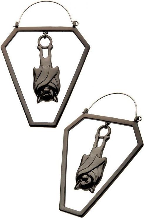 Cut Out Bat Plug | HOOP EARRINGS* at $17.95 only from Beserk