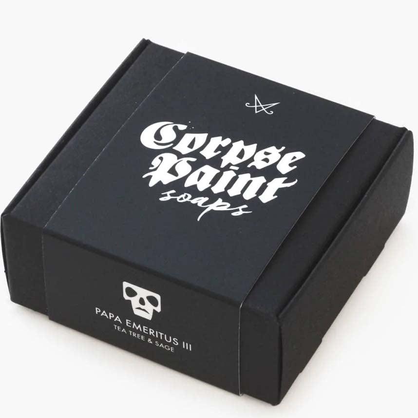 Papa Emeritus III | SOAP - Beserk - all, black and white, body, body wash, bodywash, christmas gift, christmas gifts, clickfrenzy15-2023, cruelty free, cruetly free, discountapp, feb23, fp, gift, gift idea, gift ideas, gifts, googleshopping, goth, gothic, gothic gifts, KA10038, labelvegan, mens gift, mens gifts, metal, mothers day, mothersday, R080223, scented soap, soap, soaps, vegan