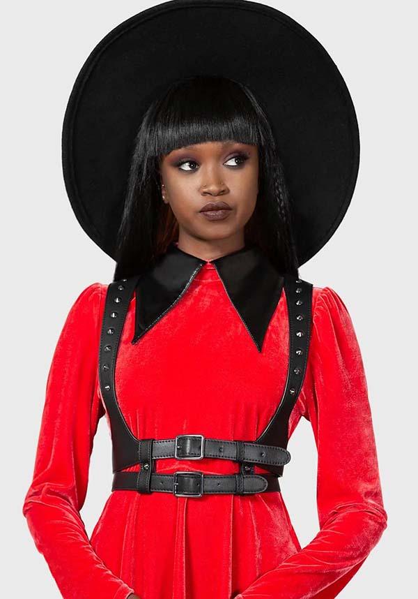 Ivy | HARNESS - Beserk - accessories, adjustable strap, all, apr23, body harness, discountapp, edgy, festival, fetish, fp, garters and harnesses, googleshopping, goth, gothic, gothic accessories, grunge, harness, kill star, killstar, kinky, KS1092702, labelvegan, ladies accessories, R130423, studded, studs, vegan, women, womens